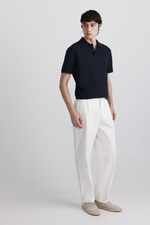 Springfield Polo em estrutura regular fit azul