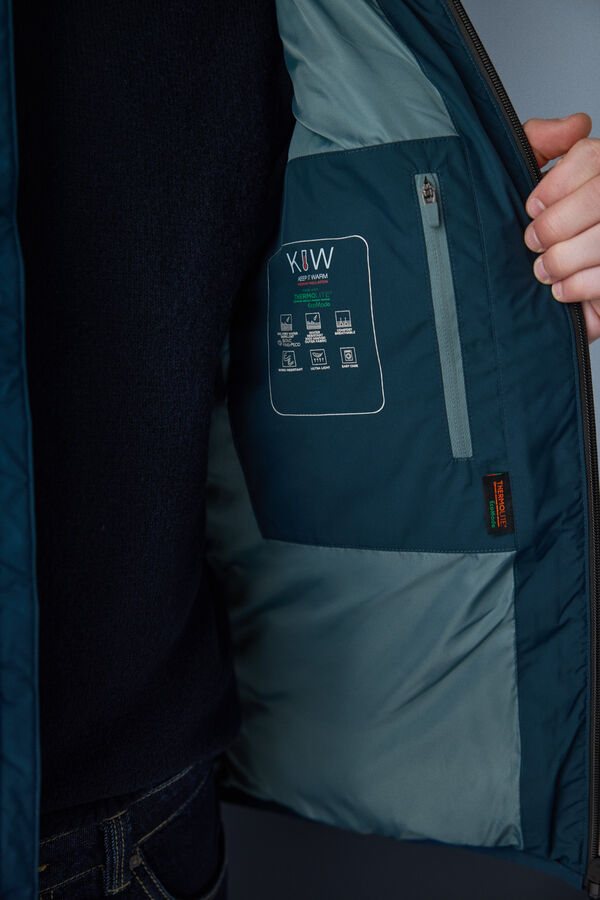 Springfield Chaqueta acolchada t&eacute;rmica azul