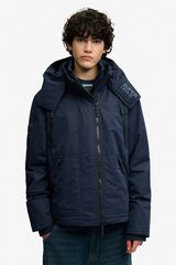 Superdry Casaco corta-vento com capuz azul
