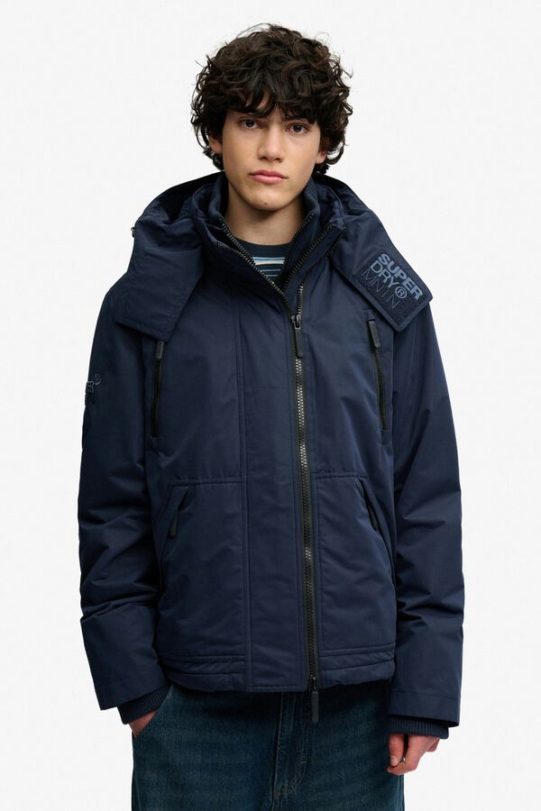 Superdry Casaco corta-vento com capuz azul