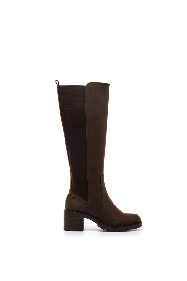 MTNG Botas de cano alto com sola dentada cru