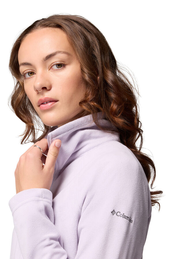 Columbia Forro polar com meia fecho-éclair rosa