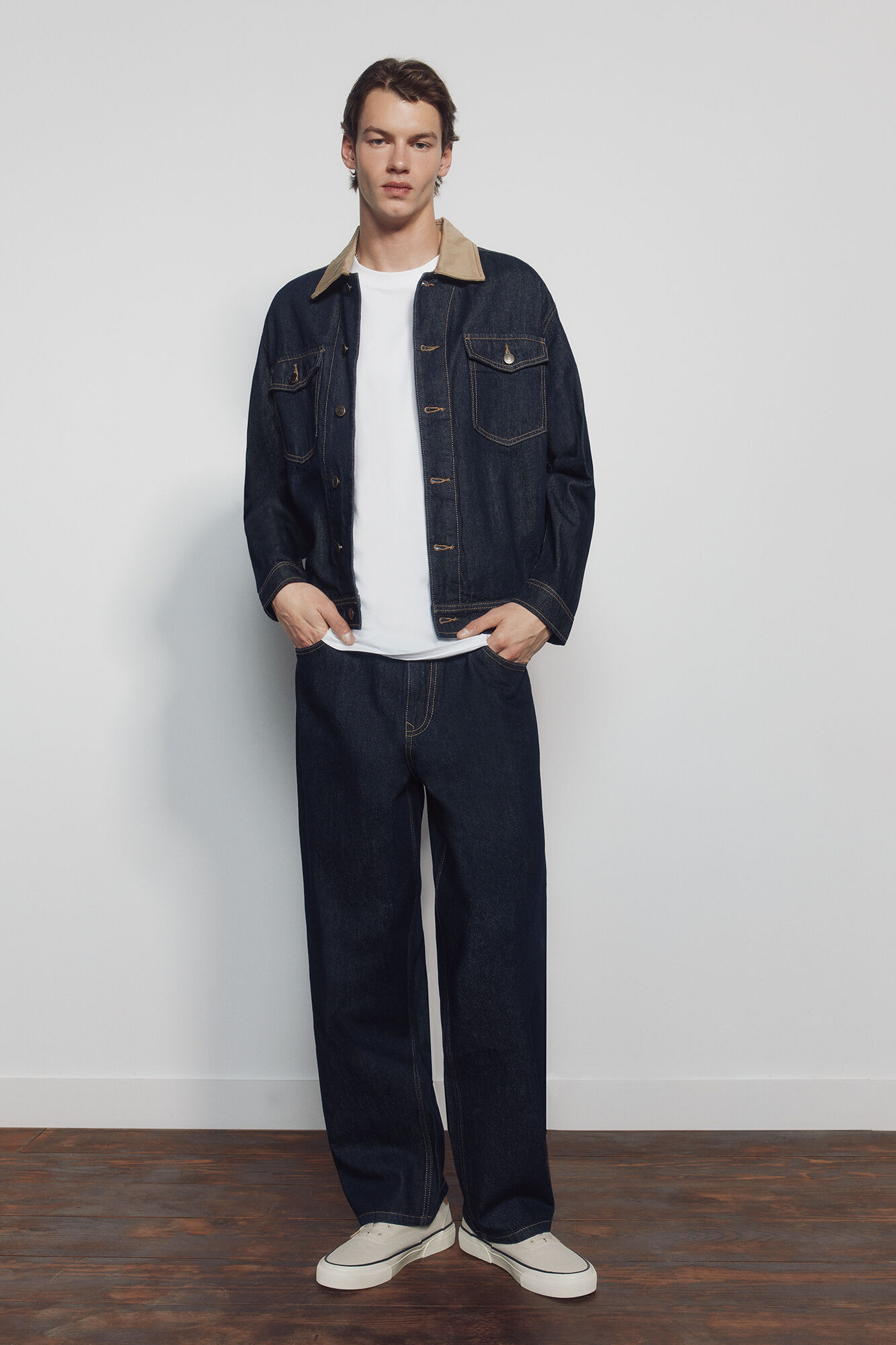 Springfield Jeans lavado desencolado wide leg