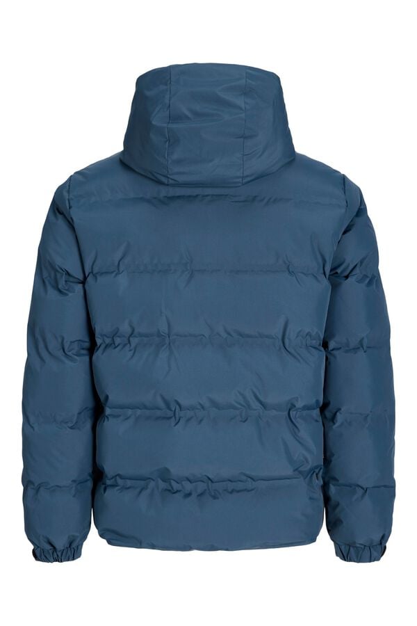 Jack & Jones Blus&atilde;o puffer com capuz azul