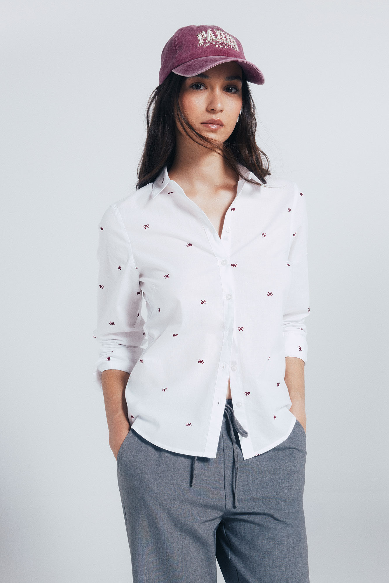 Springfield Camisa com detalhes bordados