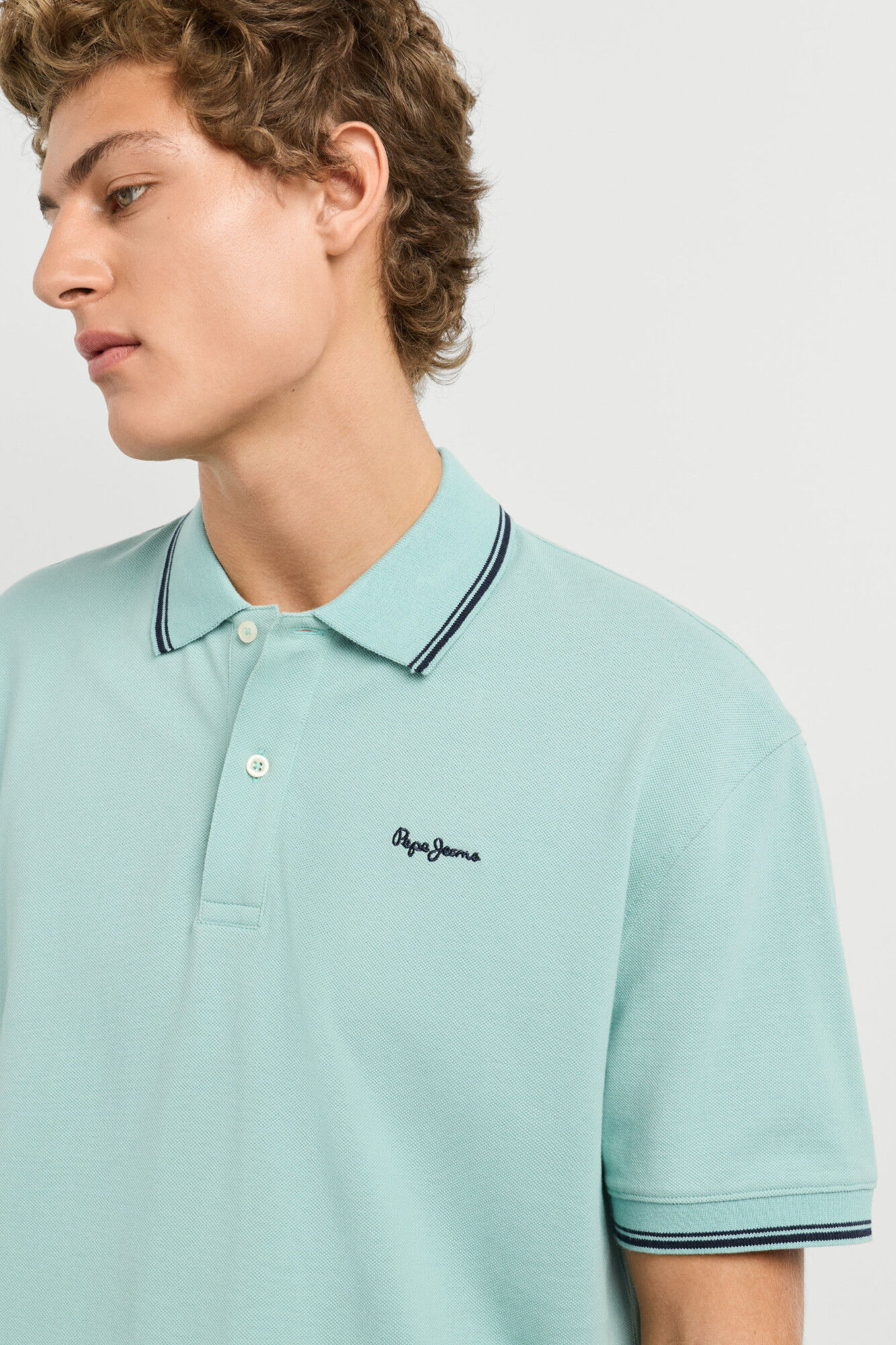 Pepe Jeans Polo piqu&eacute; regular com logo