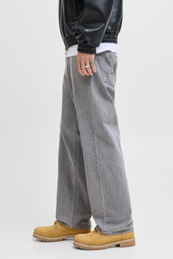 Jack & Jones Jeans baggy cinco bolsos cinzento