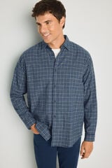 Jack & Jones Camisa aos quadrados azul