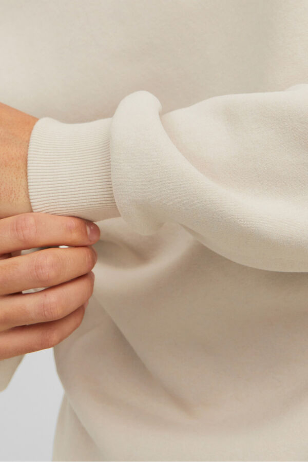 Jack & Jones Sweatshirt básico com gola redonda cinzento