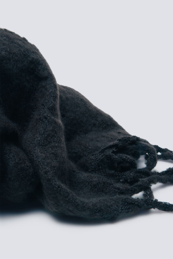 Springfield Cachecol liso de toque suave castanho