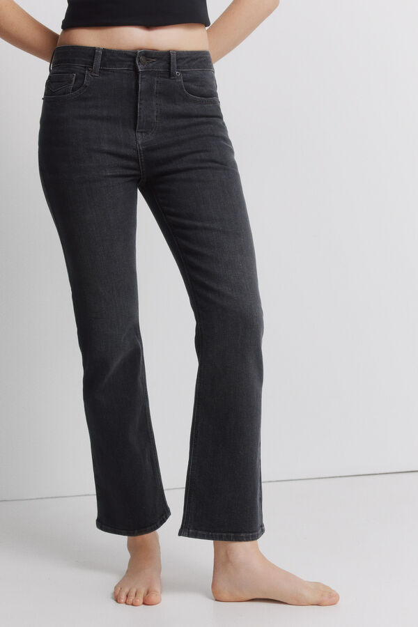 Springfield Cal&ccedil;as jeans flare cinzento