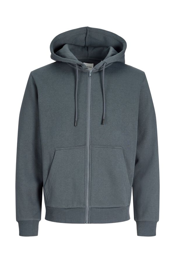 Jack & Jones Sweatshirt relaxed com capuz cinzento