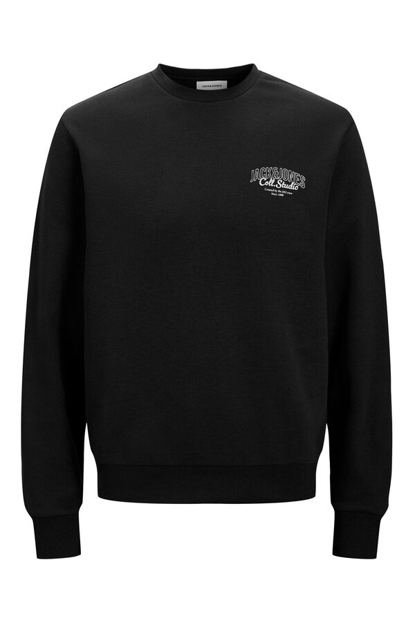 Jack & Jones Sweatshirt básico com logo  cinzento