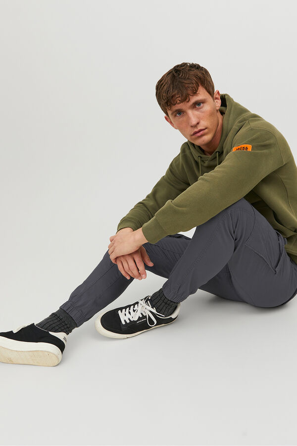 Jack & Jones cal&ccedil;as cargo justas preto