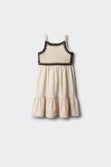 Springfield Kids Vestido de crochet para menina bege