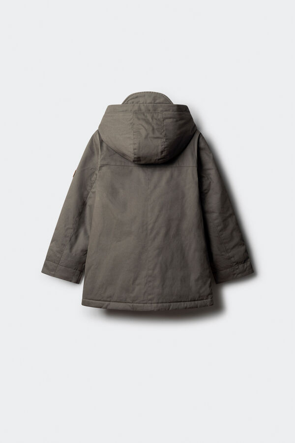 Springfield Kids Parka cinza para criança bege