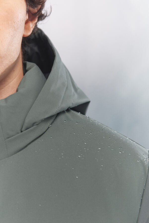 Springfield Parka acolchoada térmica verde