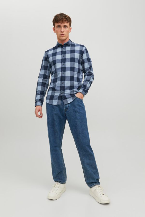 Jack & Jones Camisa cuadros azul
