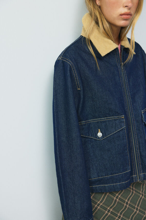 High Spirits Varsity Jacket azul