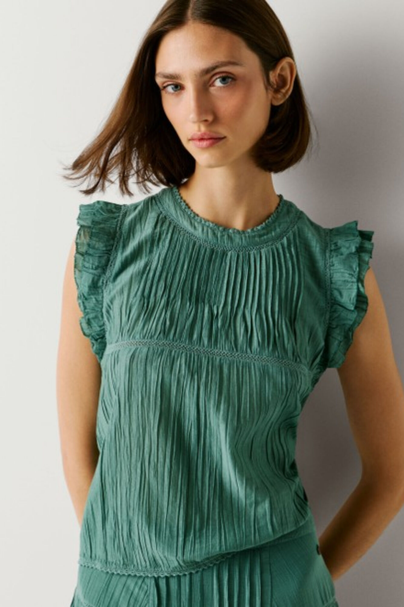 Pepe Jeans Camisa manga borboleta