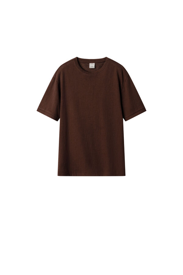 Springfield T-shirt r&uacute;stica castanho