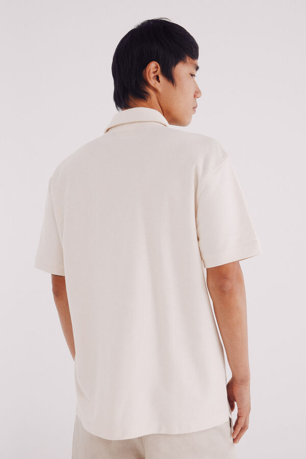 Springfield Polo estructura twill regular fit blanco