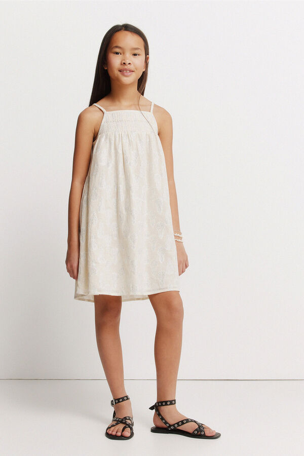 Springfield Kids Vestido menina de lurex castanho