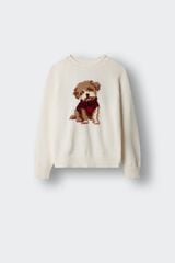 Springfield Kids Camisola de menina com c&atilde;o branco
