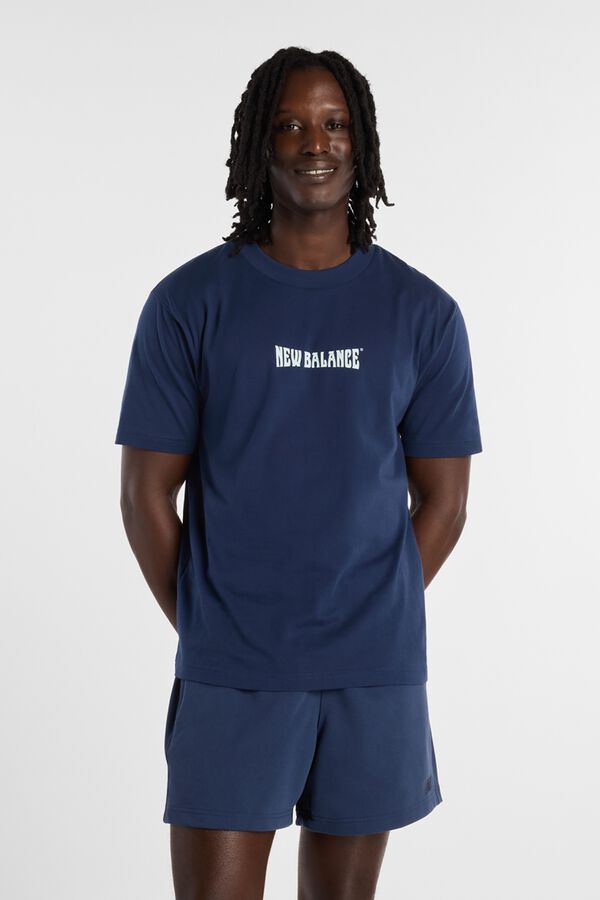 New Balance T-shirt de manga curta azul