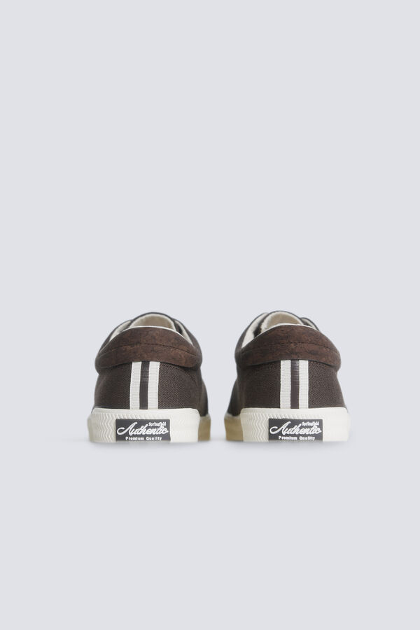 Springfield Sneaker ic&oacute;nica em tecido castanho