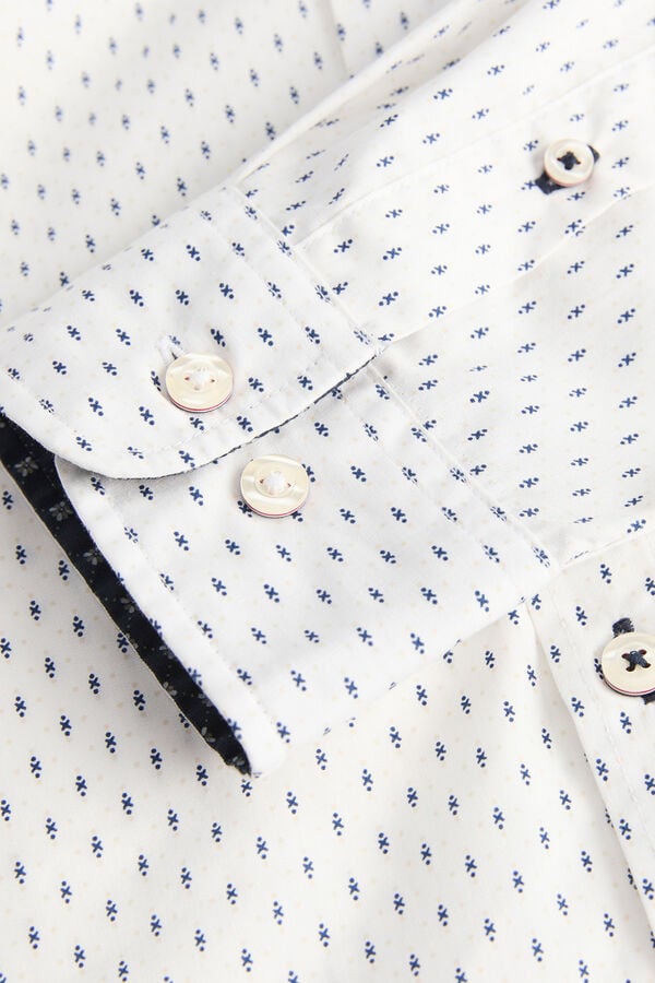 Jack & Jones Camisa slim em algod&atilde;o branco