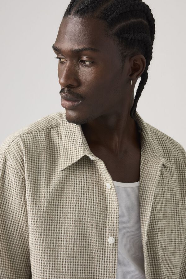 Levi's Camisa crop de manga curta branco