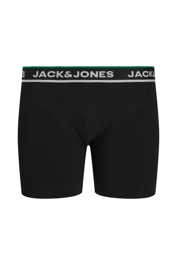 Jack & Jones PLUS Boxer curto em algod&atilde;o preto