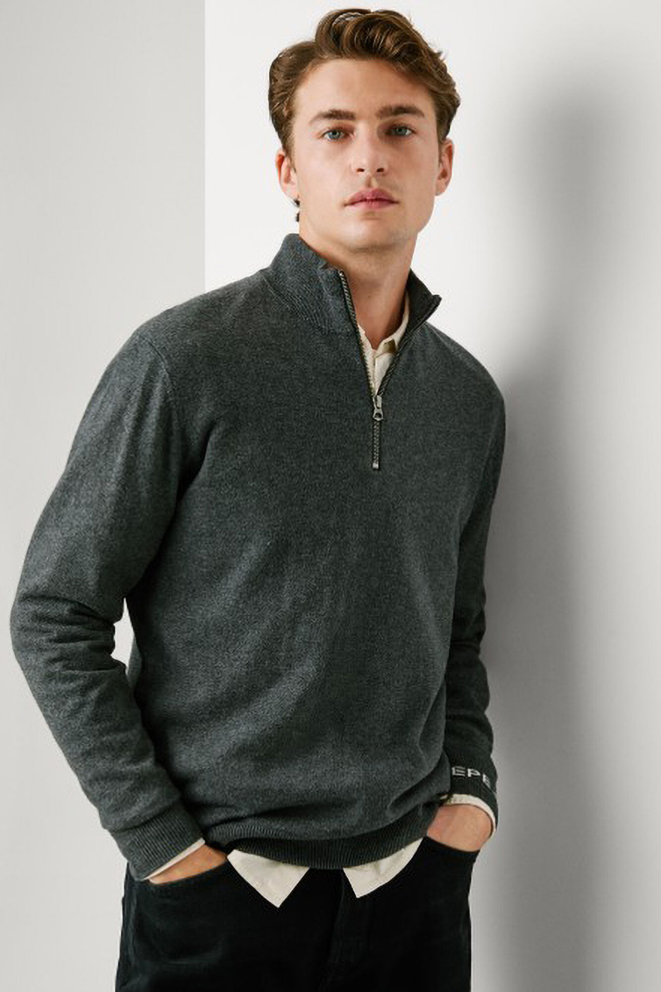 Pepe Jeans Camisola com fecho-&eacute;clair Andre