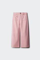 Springfield Kids Cal&ccedil;a culotte em linho rosa