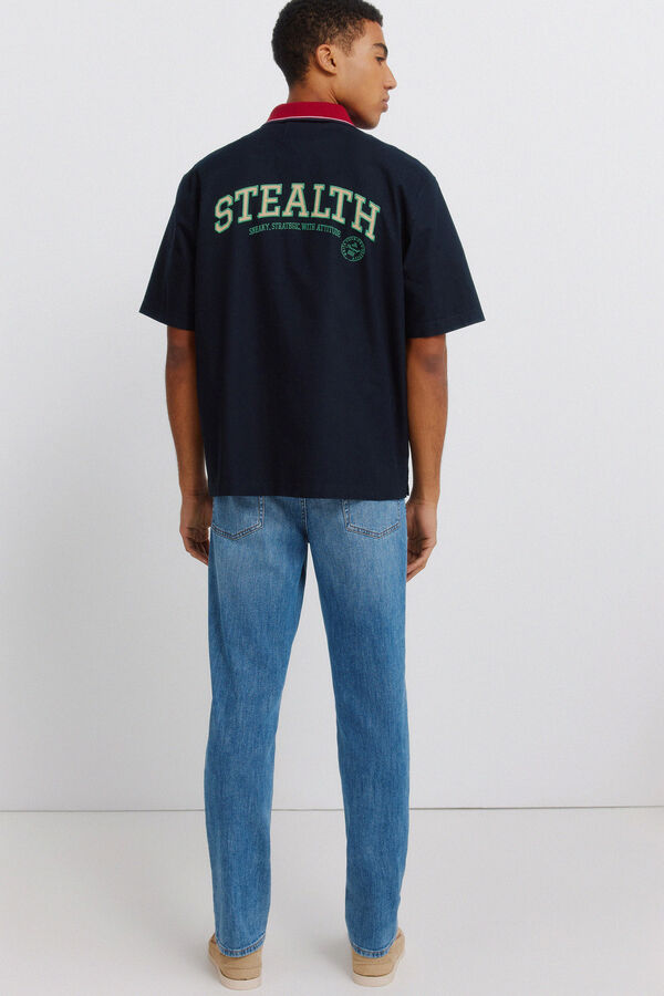 Springfield Jeans ultraligero lavado medio slim fit azul