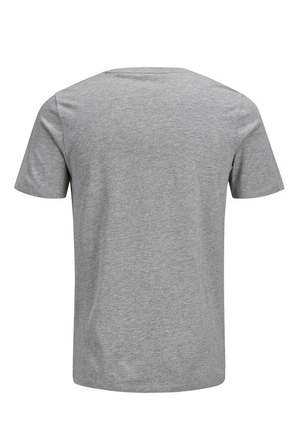 Jack & Jones T-shirt manga curta logo cinzento