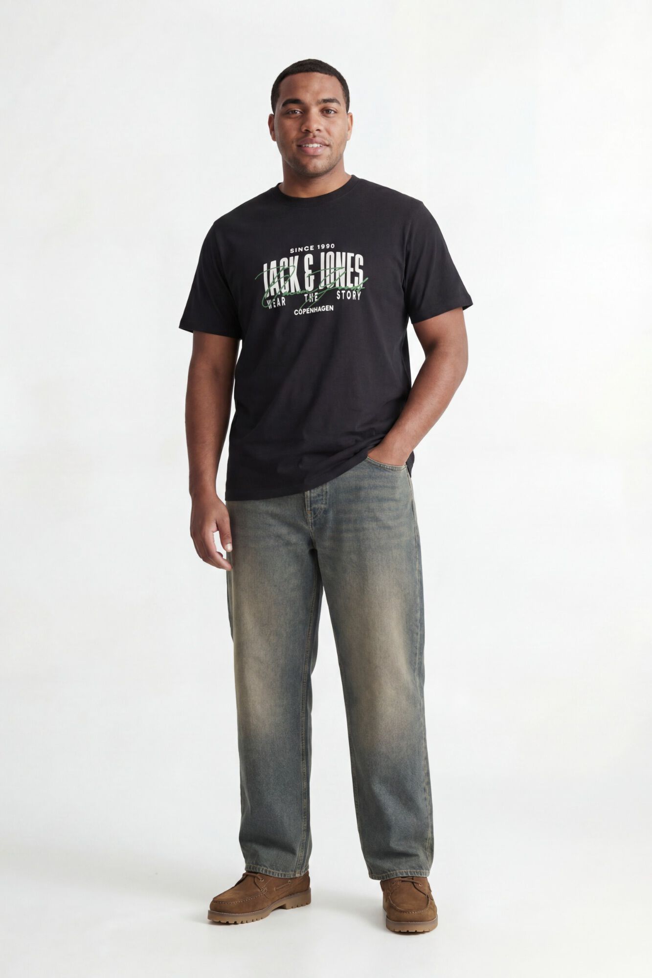 Jack & Jones PLUS T-shirt de manga curta estampada
