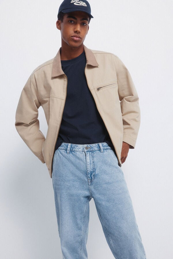 Springfield Cal&ccedil;a jeans cal&ccedil;as chino lavada azul