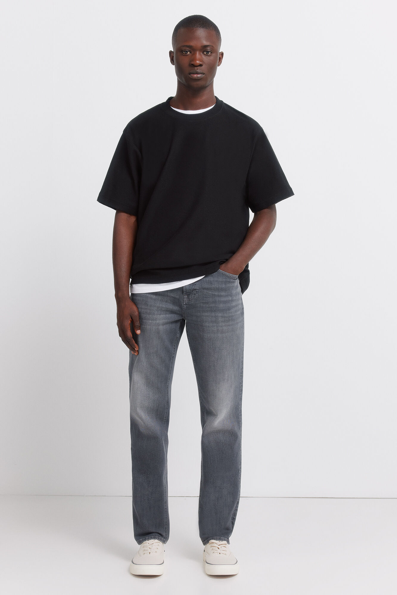 Springfield Jeans gris oscuro skinny fit