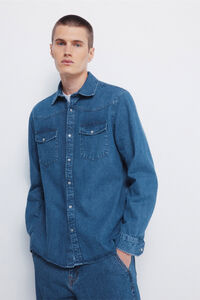 Springfield Camisa vaquera con canesú