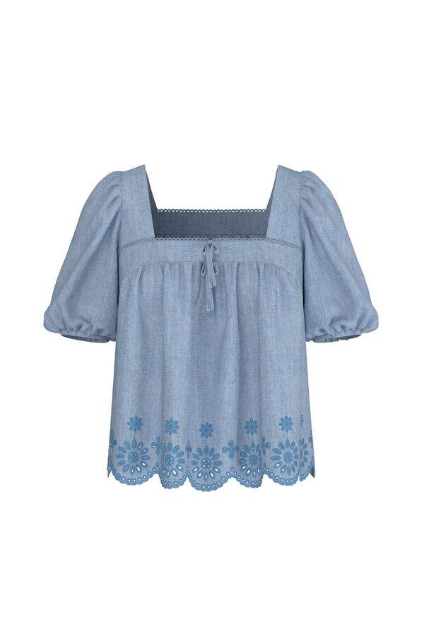 Levi's Blusa de manga curta azul