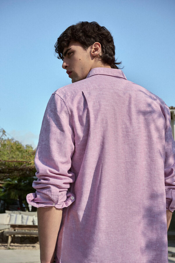 Springfield Camisa linho rosa