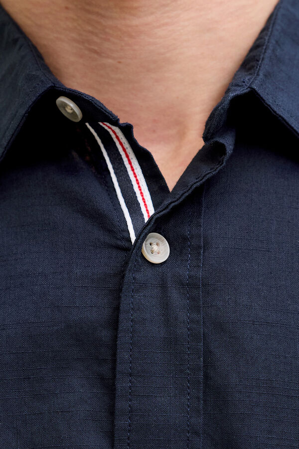 Jack & Jones Cotton long sleeve shirt blue