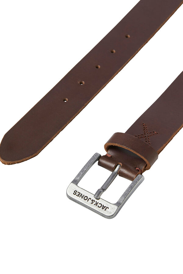 Jack & Jones Cinto básico pele castanho