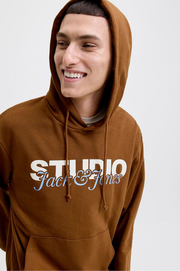 Jack & Jones Sweatshirt Capuz castanho