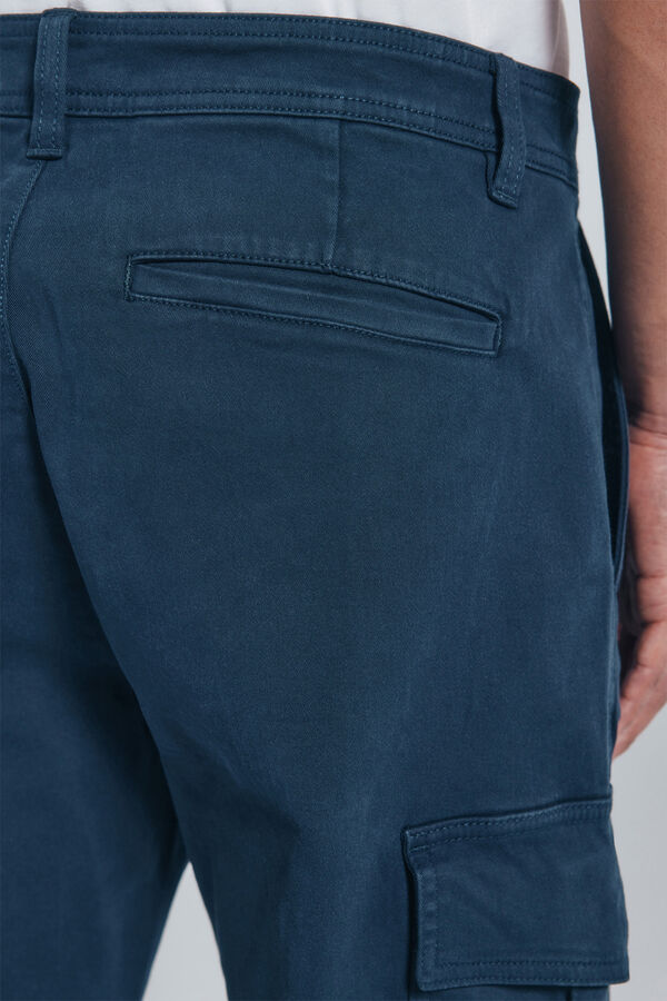 Springfield Calça calça casual slim fit azul