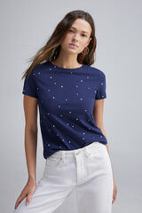 Springfield T-shirt estampada azul