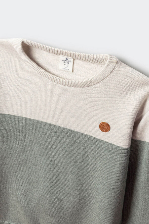 Springfield Kids Jersey Color Block ni&ntilde;o verde