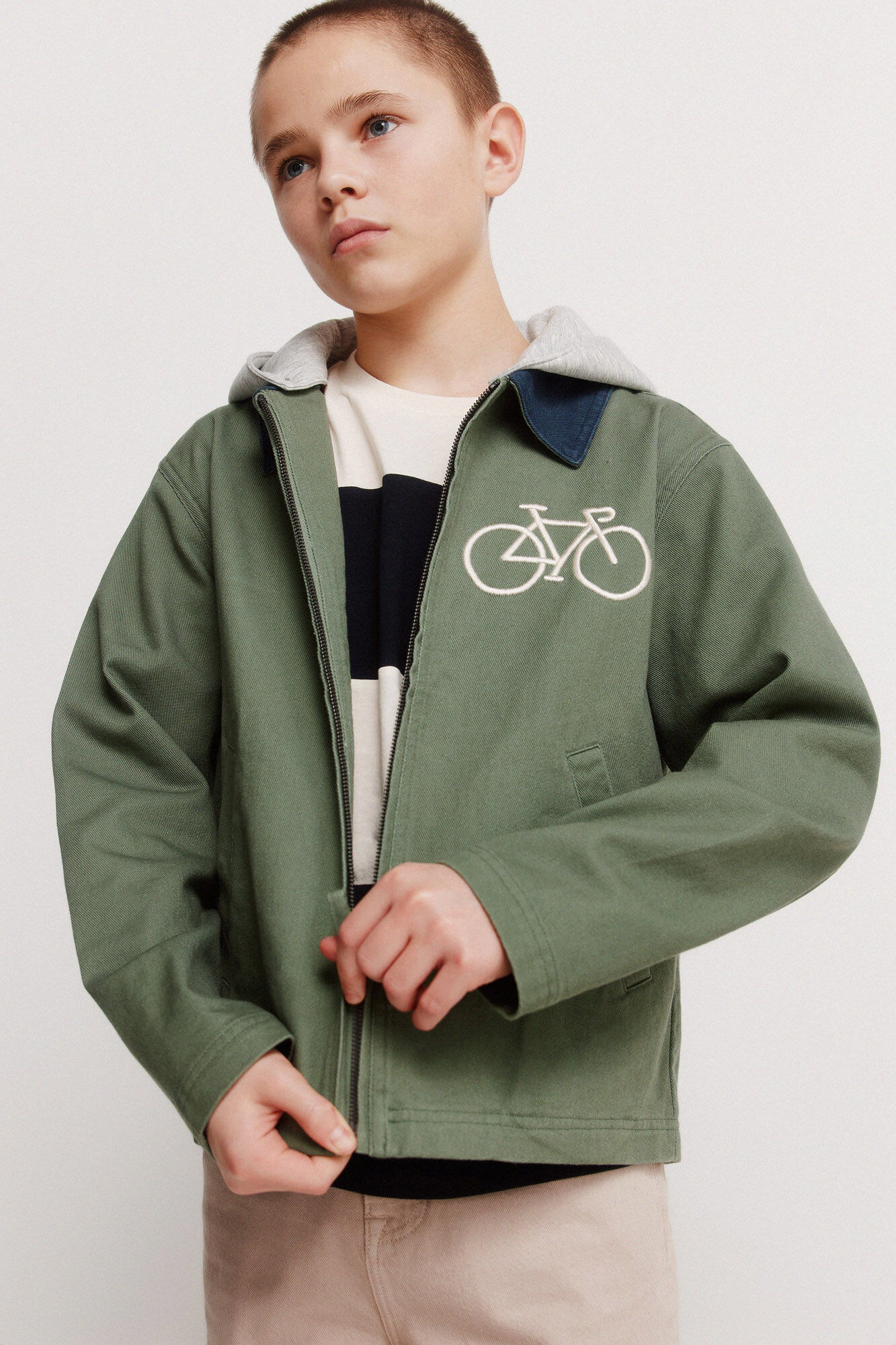 Springfield Kids Chaqueta bici con capucha para ni&ntilde;o.